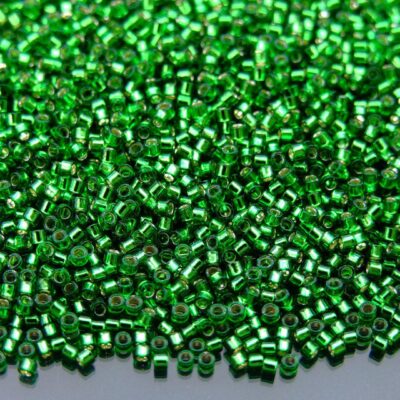 5g 27B Silver Lined Grass Green Toho Aiko Seed Beads 11/0 1.8mm Michael's UK Jewellery