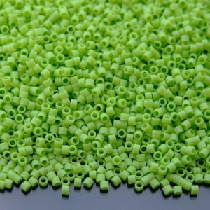 5g 44F Opaque Frosted Sour Apple Toho Aiko Seed Beads 11/0 1.8mm Michael's UK Jewellery