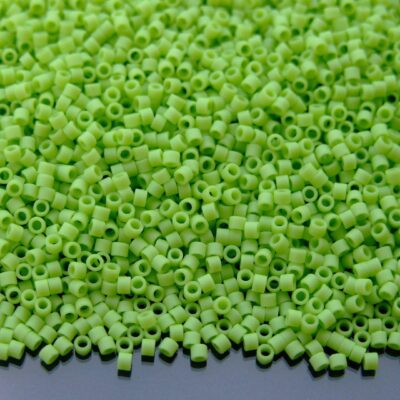 5g 44F Opaque Frosted Sour Apple Toho Aiko Seed Beads 11/0 1.8mm Michael's UK Jewellery
