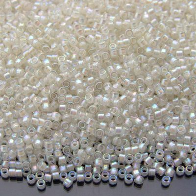 5g 777 Creme Lined Crystal Rainbow Toho Aiko Seed Beads 11/0 1.8mm Michael's UK Jewellery