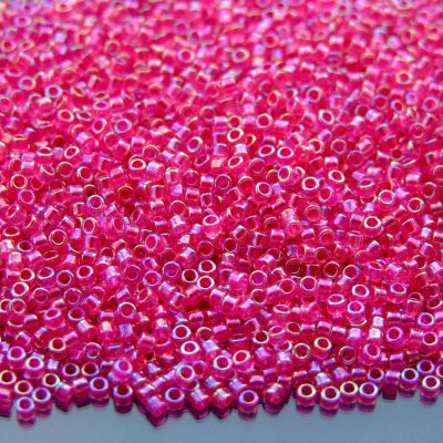 5g 785 Hot Pink Lined Crystal Toho Aiko Seed Beads 11/0 1.8mm Michael's UK Jewellery