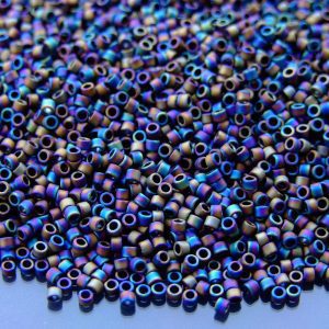 5g 86F Opaque Frosted Rainbow Iris Toho Aiko Seed Beads 11/0 1.8mm Michael's UK Jewellery