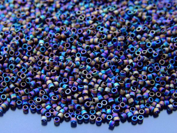 5g 86F Opaque Frosted Rainbow Iris Toho Aiko Seed Beads 11/0 1.8mm Michael's UK Jewellery