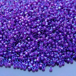5g 928FM Frosted Purple Lined Rosaline Rainbow Toho Aiko Seed Beads 11/0 1.8mm Michael's UK Jewellery