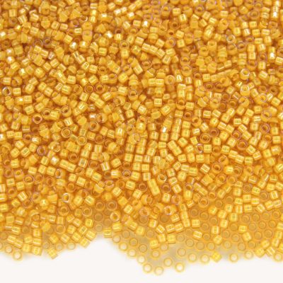 5g 949 Yellow Lined Jonquil Toho Aiko Seed Beads 11/0 1.8mm Michael's UK Jewellery