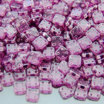 5g CzechMates QuadraTile Beads Amethyst Michael's UK Jewellery