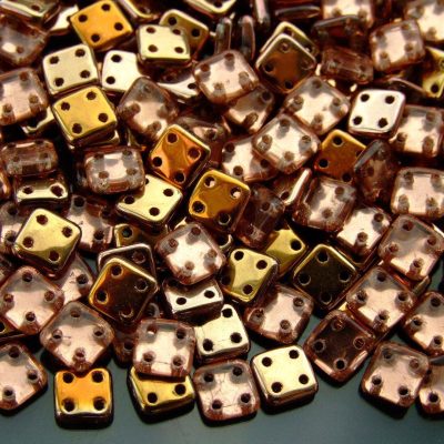 5g CzechMates QuadraTile Beads Apollo Gold Michael's UK Jewellery