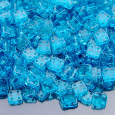 5g CzechMates QuadraTile Beads Teal Michael's UK Jewellery