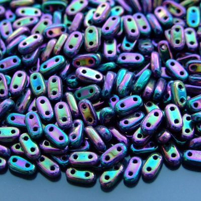 5g Czechmates Bar Beads 6x3x2mm Iris Purple Michael's UK Jewellery