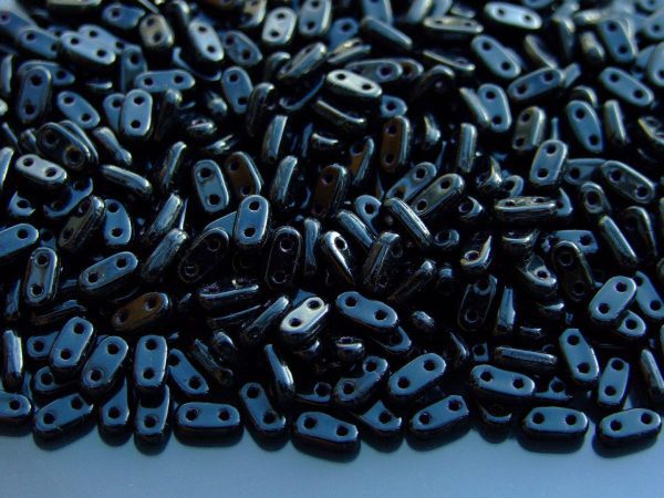 5g Czechmates Bar Beads 6x3x2mm Jet Michael's UK Jewellery