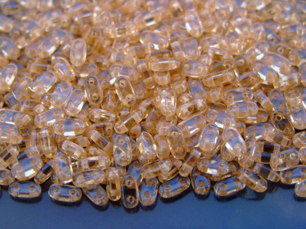 5g Czechmates Bar Beads 6x3x2mm Luster Transparent Champagne Michael's UK Jewellery