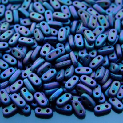 5g Czechmates Bar Beads 6x3x2mm Matte Iris Purple Michael's UK Jewellery