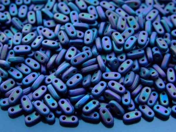 5g Czechmates Bar Beads 6x3x2mm Matte Iris Purple Michael's UK Jewellery