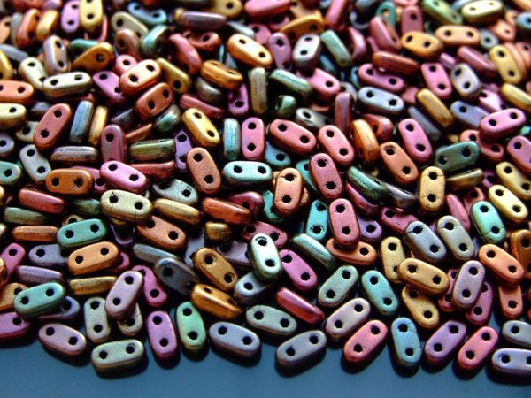 5g Czechmates Bar Beads 6x3x2mm Metallic Bronze Iris Michael's UK Jewellery