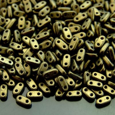 5g Czechmates Bar Beads 6x3x2mm Metallic Suede Gold Michael's UK Jewellery