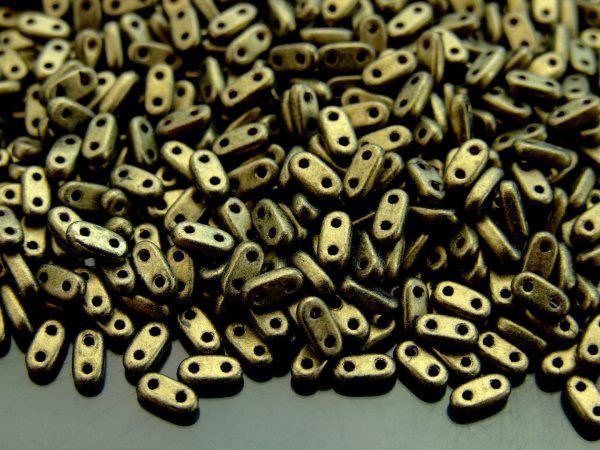 5g Czechmates Bar Beads 6x3x2mm Metallic Suede Gold Michael's UK Jewellery