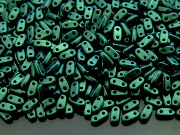 5g Czechmates Bar Beads 6x3x2mm Metallic Suede Light Green Michael's UK Jewellery