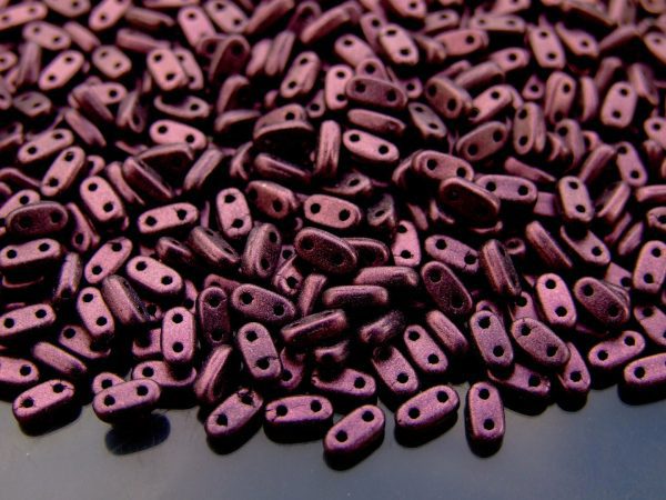 5g Czechmates Bar Beads 6x3x2mm Metallic Suede Pink Michael's UK Jewellery
