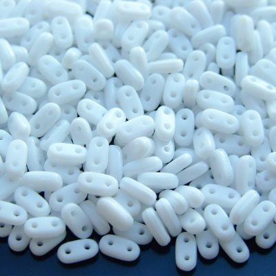 5g Czechmates Bar Beads 6x3x2mm Opaque White Michael's UK Jewellery