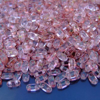 5g Czechmates Bar Beads 6x3x2mm Transparent Topaz Pink Michael's UK Jewellery