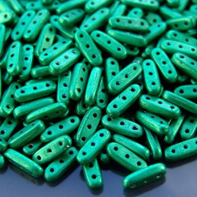 5g Czechmates Beam Beads 3x10mm ColorTrends Saturated Metallic Lush Meadow Michael's UK Jewellery