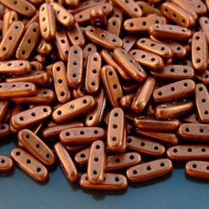 5g Czechmates Beam Beads 3x10mm ColorTrends Saturated Metallic Potter's Clay Michael's UK Jewellery