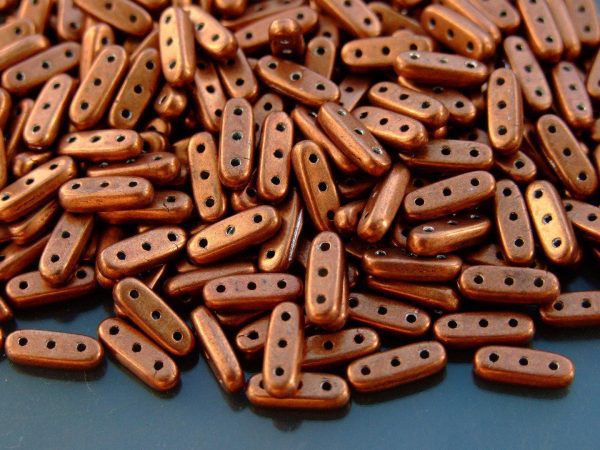5g Czechmates Beam Beads 3x10mm ColorTrends Saturated Metallic Potter's Clay Michael's UK Jewellery