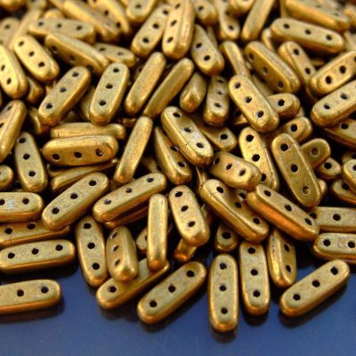 5g Czechmates Beam Beads 3x10mm ColorTrends Saturated Spicy Mustard Michael's UK Jewellery