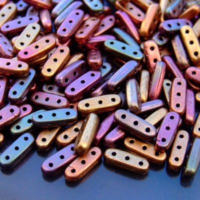 5g Czechmates Beam Beads 3x10mm Matte Metallic Bronze Iris Michael's UK Jewellery