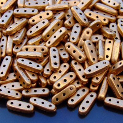 5g Czechmates Beam Beads 3x10mm Matte Metallic Flax Michael's UK Jewellery