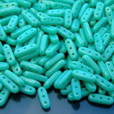 5g Czechmates Beam Beads 3x10mm Opaque Turquoise Michael's UK Jewellery