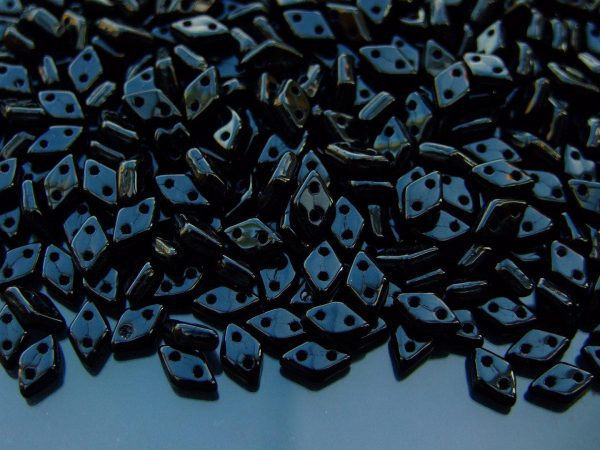 5g Czechmates Diamond Beads 6x4mm Jet Michael's UK Jewellery