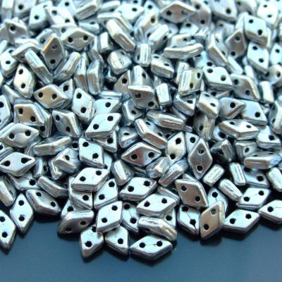 5g Czechmates Diamond Beads 6x4mm Matte Metallic Silver Michael's UK Jewellery