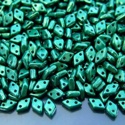 5g Czechmates Diamond Beads 6x4mm Saturated Metallic Martini Olive Michael's UK Jewellery