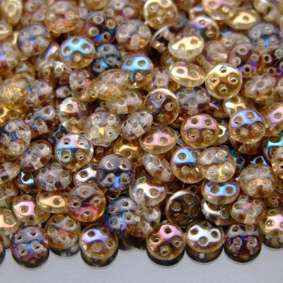 5g Czechmates QuadraLentil Beads 6mm Twilight Crystal Michael's UK Jewellery