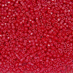 5g Luster Red Coral MATUBO Cylinder Seed Beads 10/0 2.1mm Michael's UK Jewellery