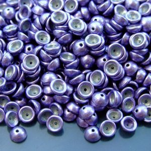5g Matubo Teacup Beads 2x4mm Colortrends Saturated Metallic Crocus Petal Michael's UK Jewellery