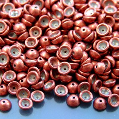 5g Matubo Teacup Beads 2x4mm Colortrends Saturated Metallic Valiant Poppy 06B02 beads mouse