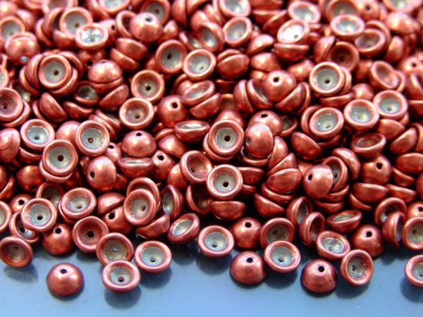 5g Matubo Teacup Beads 2x4mm Colortrends Saturated Metallic Valiant Poppy 06B02 beads mouse