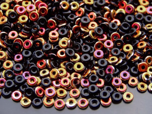 5g O Beads 3.8x1mm Jet Metallic Bronze Michael's UK Jewellery beads mouse