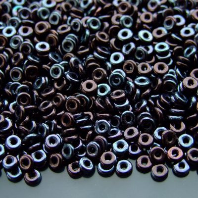 5g O Beads 3.8x1mm Luster Metallic Amethyst Jet Michael's UK Jewellery