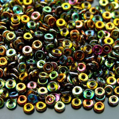 5g O Beads 3.8x1mm Magic Line Orange/Gray Michael's UK Jewellery
