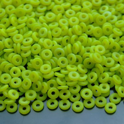 5g O Beads 3.8x1mm Matte Chartreuse Michael's UK Jewellery
