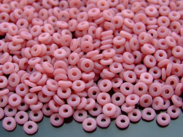 5g O Beads 3.8x1mm Matte Coral Pink Michael's UK Jewellery