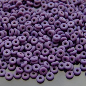 5g O Beads 3.8x1mm Matte Opaque Purple Michael's UK Jewellery