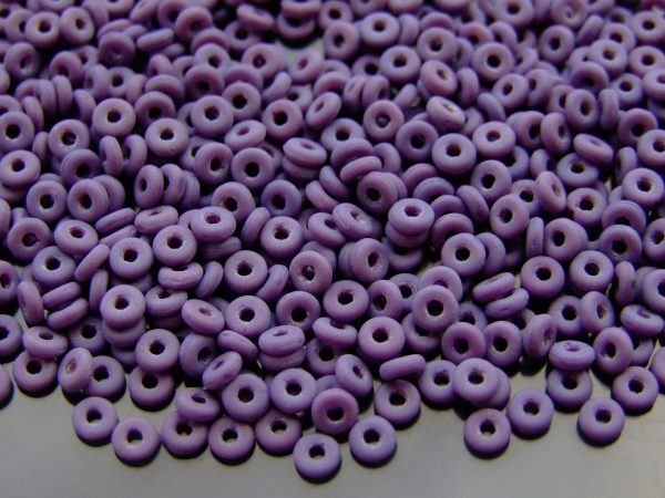 5g O Beads 3.8x1mm Matte Opaque Purple Michael's UK Jewellery