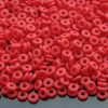 5g O Beads 3.8x1mm Matte Opaque Red Michael's UK Jewellery