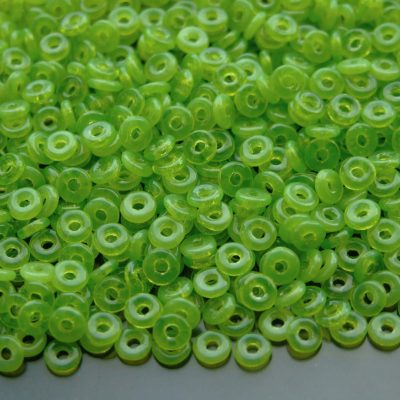 5g O Beads 3.8x1mm Milky Dark Peridot Michael's UK Jewellery