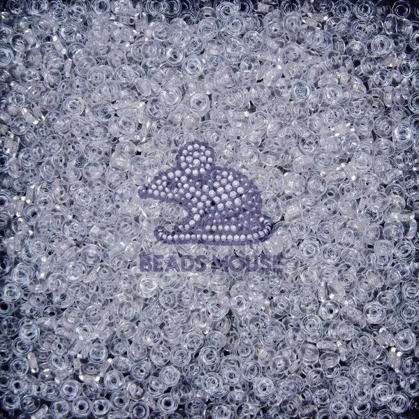 5g O Beads O-Ring 3.8x1mm Crystal beadsmouse.co.uk
