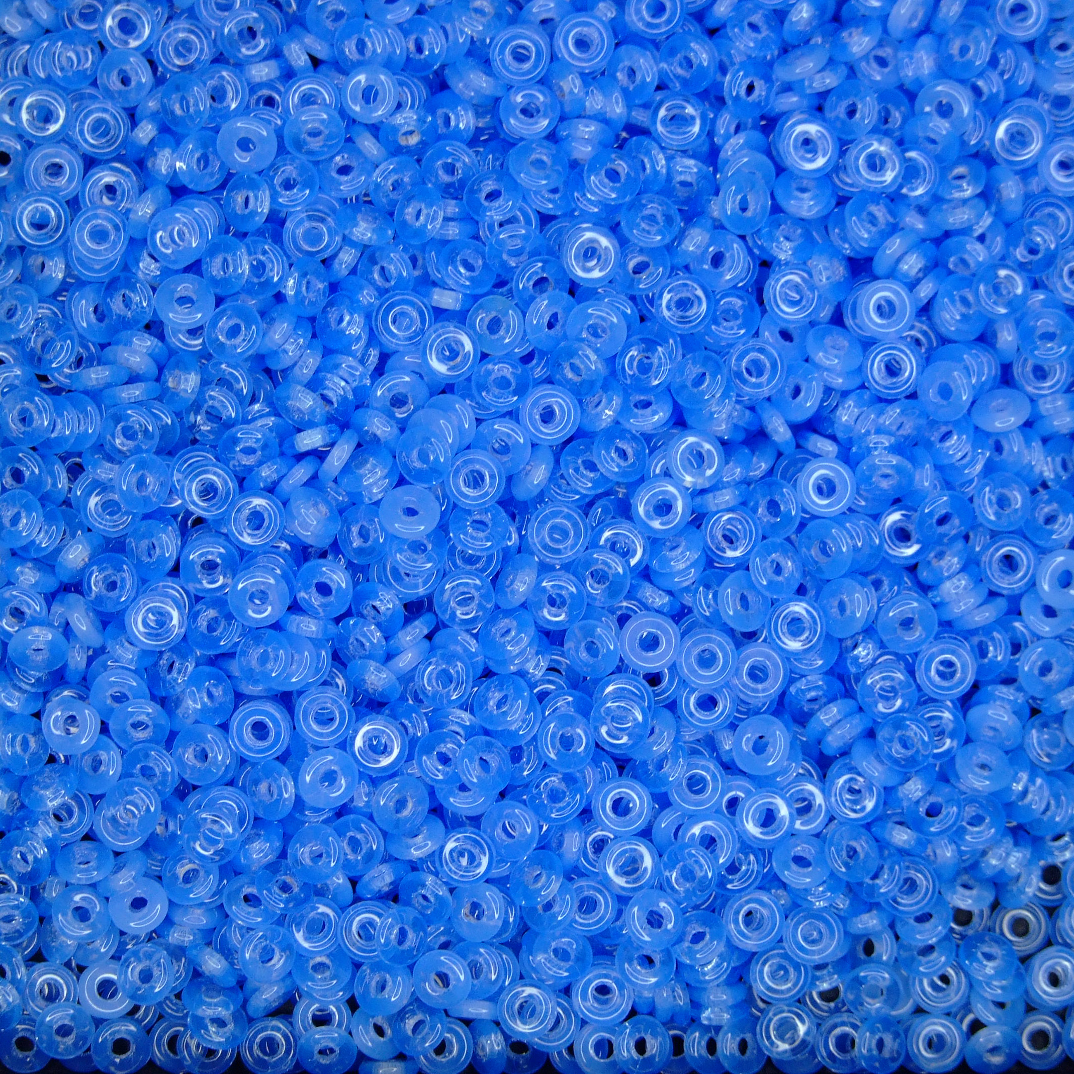 5g O Beads O-Ring 3.8x1mm Opal Sapphire beadsmouse.co.uk
